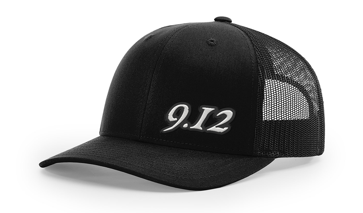 9.12 Black/Black Patch Hat